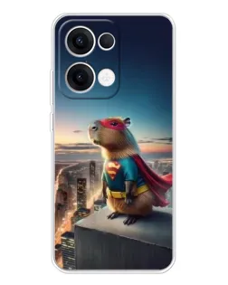 Чохол для OPPO Reno13 з картинкою «Капі-мен супергерой»