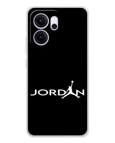 Чехол для OPPO Reno14 F с картинкой «Jordan White Logo»