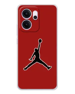Чехол для OPPO Reno14 F с картинкой «Jordan Red Back» Чехол для OPPO Reno14 F с картинкой «Jordan Red Back»