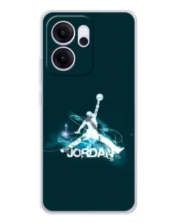 Чехол для OPPO Reno14 F с картинкой «Jordan Blue Fire» Чехол для OPPO Reno14 F с картинкой «Jordan Blue Fire»