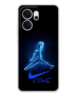 Чехол для OPPO Reno14 F с картинкой «Jordan Neon Blue» Чехол для OPPO Reno14 F с картинкой «Jordan Neon Blue»