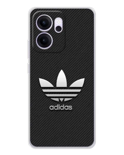Чехол для OPPO Reno14 F с картинкой «Adidas Карбоновая текстура»
