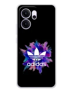 Чехол для OPPO Reno14 F с картинкой «Взрыв красок Adidas»