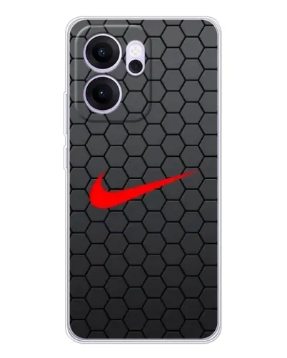 Чехол для OPPO Reno14 F с картинкой «Nike — карбоновая сетка»
