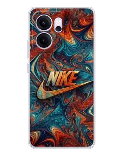 Чехол для OPPO Reno14 F с картинкой «Nike в абстракции»