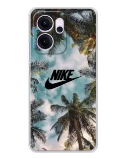 Чехол для OPPO Reno14 F с картинкой «Тропический принт Nike»
