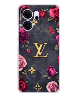 Чехол для OPPO Reno14 F с картинкой «Цветочный Louis Vuitton»