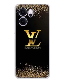 Чехол для OPPO Reno14 F с картинкой «LV — золотые искры»