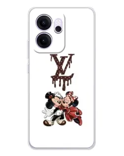 Чехол для OPPO Reno14 F с картинкой «LV и Микки Маус»