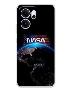 Чехол для OPPO Reno14 F с картинкой «Земля из космоса NASA»