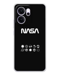 Чехол для OPPO Reno14 F с картинкой «NASA — технический принт»