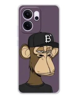 Чехол для OPPO Reno14 F с картинкой «Bored Ape в кепке»