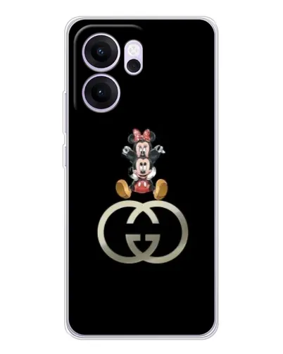 Чехол для OPPO Reno14 F с картинкой «Минни Маус на лого» Чехол для OPPO Reno14 F с картинкой «Минни Маус на лого»