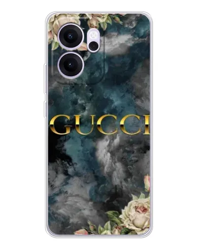 Чехол для OPPO Reno14 F с картинкой «Абстрактные цветы Gucci» Чехол для OPPO Reno14 F с картинкой «Абстрактные цветы Gucci»