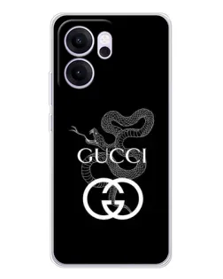 Чехол для OPPO Reno14 F с картинкой «Gucci — серебряная змея» Чехол для OPPO Reno14 F с картинкой «Gucci — серебряная змея»