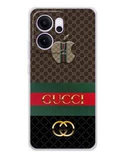 Чехол для OPPO Reno14 F с картинкой «Gucci — брендированный десерт» Чехол для OPPO Reno14 F с картинкой «Gucci — брендированный десерт»