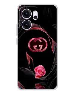 Чехол для OPPO Reno14 F с картинкой «Gucci — неоновая роза» Чехол для OPPO Reno14 F с картинкой «Gucci — неоновая роза»