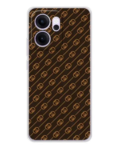 Чехол для OPPO Reno14 F с картинкой «Gucci — золотые диагонали» Чехол для OPPO Reno14 F с картинкой «Gucci — золотые диагонали»