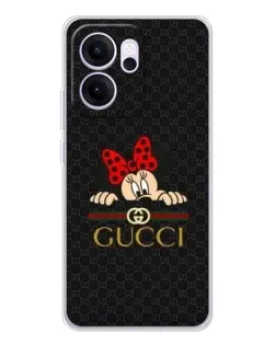 Чехол для OPPO Reno14 F с картинкой «Минни Маус Gucci — черный» Чехол для OPPO Reno14 F с картинкой «Минни Маус Gucci — черный»