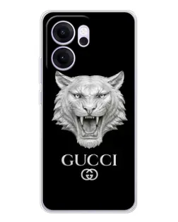 Чехол для OPPO Reno14 F с картинкой «Gucci — серебряный лев» Чехол для OPPO Reno14 F с картинкой «Gucci — серебряный лев»