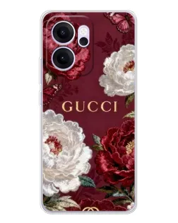 Чехол для OPPO Reno14 F с картинкой «Gucci — бордовые розы» Чехол для OPPO Reno14 F с картинкой «Gucci — бордовые розы»