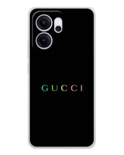 Чехол для OPPO Reno14 F с картинкой «Gucci — неоновый минимализм» Чехол для OPPO Reno14 F с картинкой «Gucci — неоновый минимализм»