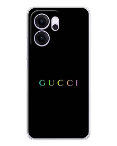 Чехол для OPPO Reno14 F с картинкой «Gucci — неоновый минимализм» Чехол для OPPO Reno14 F с картинкой «Gucci — неоновый минимализм»