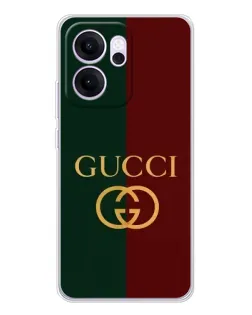 Чехол для OPPO Reno14 F с картинкой «Gucci — темно-зеленый градиент» Чехол для OPPO Reno14 F с картинкой «Gucci — темно-зеленый градиент»