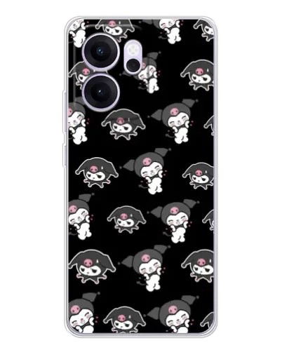 Чехол для OPPO Reno14 F с картинкой «Черный паттерн Kuromi» Чехол для OPPO Reno14 F с картинкой «Черный паттерн Kuromi»