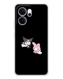 Чехол для OPPO Reno14 F с картинкой «My Melody и Kuromi»