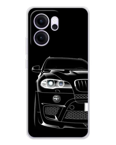 Чехол для OPPO Reno14 F с картинкой «Темный силуэт BMW»