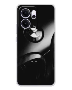 Чехол для OPPO Reno14 F с картинкой «Эмблема BMW — макро»