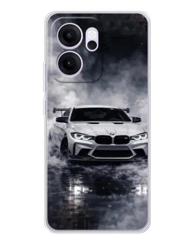 Чехол для OPPO Reno14 F с картинкой «BMW сквозь туман»