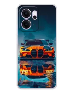 Чехол для OPPO Reno14 F с картинкой «BMW — золотая эмблема»