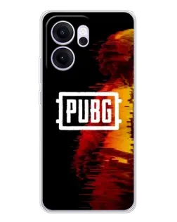 Чехол для OPPO Reno14 F с картинкой «Яркий логотип PUBG»