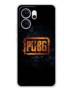 Чехол для OPPO Reno14 F с картинкой «PUBG — золотой логотип»