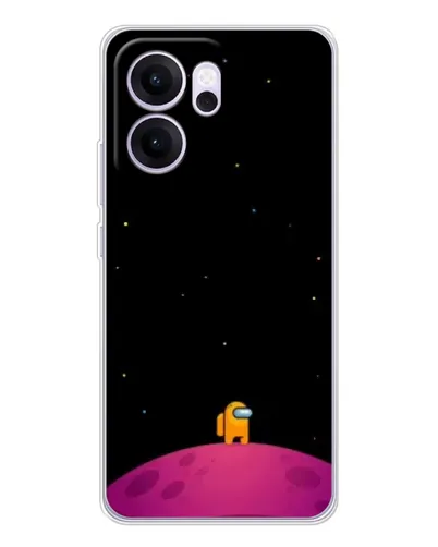 Чехол для OPPO Reno14 F с картинкой «Одинокий герой на планете»