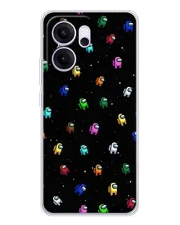 Чехол для OPPO Reno14 F с картинкой «Экипаж Among Us»