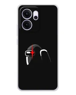 Чехол для OPPO Reno14 F с картинкой «Among Us шлем»