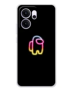 Чехол для OPPO Reno14 F с картинкой «Among Us градиент»