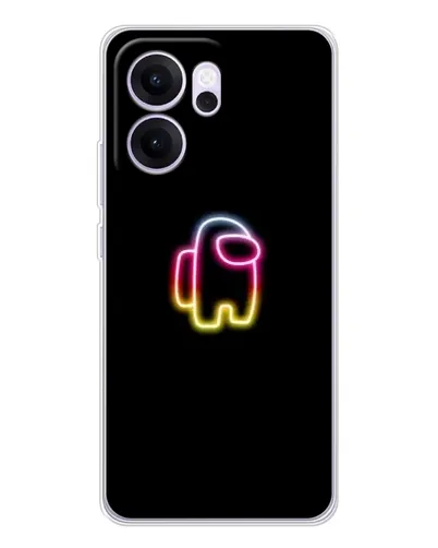 Чехол для OPPO Reno14 F с картинкой «Among Us градиент»