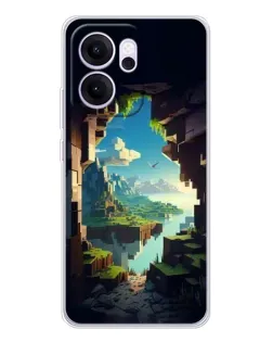 Чехол для OPPO Reno14 F с картинкой «Вид из пещеры»