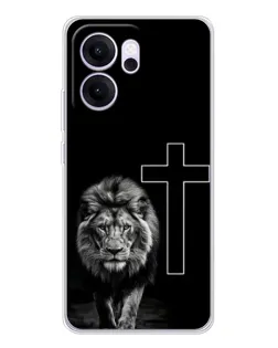 Чехол для OPPO Reno14 F с картинкой «Лев и Крест» Чехол для OPPO Reno14 F с картинкой «Лев и Крест»