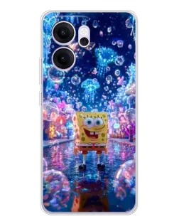 Чехол для OPPO Reno14 F с картинкой «Неоновый океан»