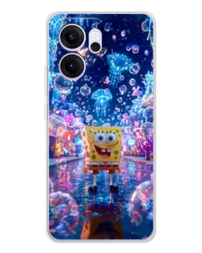 Чехол для OPPO Reno14 F с картинкой «Неоновый океан»