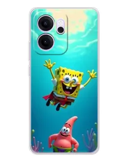 Чехол для OPPO Reno14 F с картинкой «Спанч Боб под водой» Чехол для OPPO Reno14 F с картинкой «Спанч Боб под водой»
