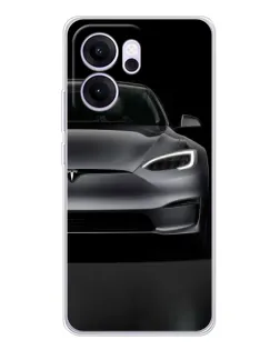 Чехол для OPPO Reno14 F с картинкой «Tesla Model S Look»