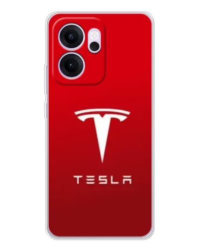 Чехол для OPPO Reno14 F с картинкой «Tesla Red Classic» Чехол для OPPO Reno14 F с картинкой «Tesla Red Classic»
