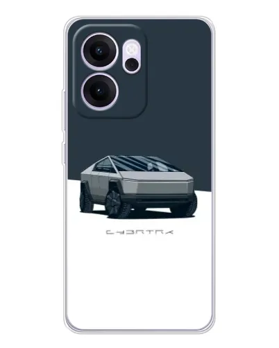 Чехол для OPPO Reno14 F с картинкой «Серебристый Cybertruck Tesla» Чехол для OPPO Reno14 F с картинкой «Серебристый Cybertruck Tesla»