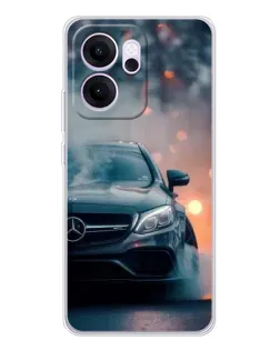 Чехол для OPPO Reno14 F с картинкой «Mercedes — ночной город» Чехол для OPPO Reno14 F с картинкой «Mercedes — ночной город»